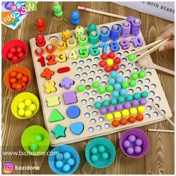 خرید تخته لگاریتمی چوبی 13 در یک - بازی دونه
