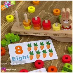 خرید ترازو چوبی خرگوش - بازی دونه