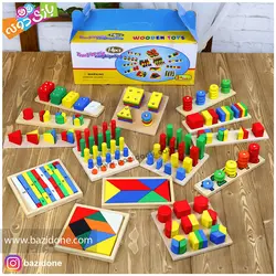 خرید پک مونته سوری چوبی 14 در 1 - بازی دونه