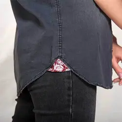 بلوز جین آستین حلقه ای