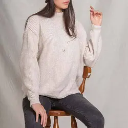 بلوز بافت مخملی یقه کوتاه