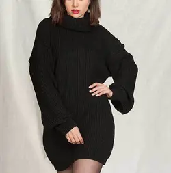 بافت یقه اسکی بلند