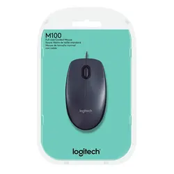 ماوس لاجیتک خاکستری مدل M100 USB GREY