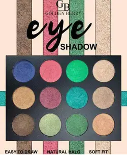 پالت سایه چشم 12 رنگ گلدن بری GOLDEN BERRY