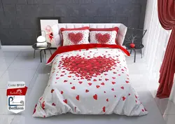 روتختی یک نفره طرح قلب های قرمز : شیک ترین طرح های رمانتیک سرویس روتختی