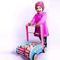 واکر کودک چوبی تاتی‌ رو