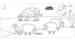 رنگ آمیزی متری 5 حیوانات مزرعه