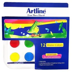 آبرنگ 12 رنگ مخصوص کودک آرتلاین