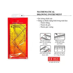 ست گونیا و نقاله مهندسی فابر کاستل - Faber-castell matjematical drawing