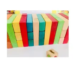 بازی فکری برج هیجان چوبی-رنگی بیس