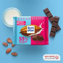 شکلات ریتر اسپرت مدل KAKAO شکلات 55 درصد 100 گرمی