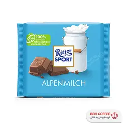 شکلات ریتر اسپرت مدل ALPENMILCH شیری آلپاین 100 گرمی