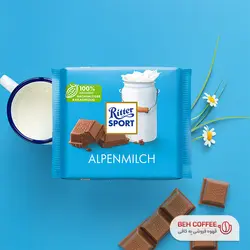 شکلات ریتر اسپرت مدل ALPENMILCH شیری آلپاین 100 گرمی