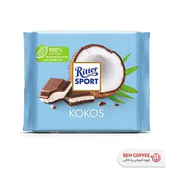 شکلات ریتر اسپرت مدل KOKOS نارگیلی 100 گرمی