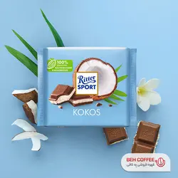 شکلات ریتر اسپرت مدل KOKOS نارگیلی 100 گرمی