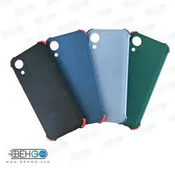 قاب سامسونگ A03 Core کاور دکمه رنگی با محافظ لنز دوربین گوشی A03 Core