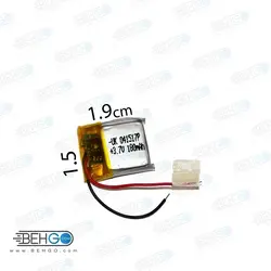 باتری هدفون بلوتوث لیتیومی تک سل 3.7V 180mAh دارای برد محافظ باطری کیفیت بالا 041517P 3.7v 180mah high quality battery