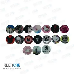 پاپ سوکت قاب گوشی موبایل پایه نگه دارنده موبایل مدل طرح دار براق