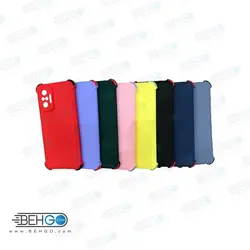قاب شیائومی Xiaomi Redmi Note 10Pro کاور مدل ژله ای دکمه رنگی محکم ضد ضربه با محافظ لنز دوربین گوشی  Xiaomi Redmi Note 10Pro