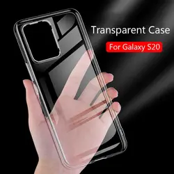 قاب S20 یا S11 ژله ای شفاف محافظ بی رنگ گوشی سامسونگ اس بیست کاور نرم مخصوص S 20/S 11 قاب Clear Cover Case for samsung S11 /S20