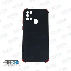 قاب سامسونگ F41 کاور مدل ژله ای دکمه رنگی محکم ضد ضربه با محافظ لنز دوربین گوشی F41 2020 گارد محافظ قاب Camera Cover color key Case for Samsung F41 2020