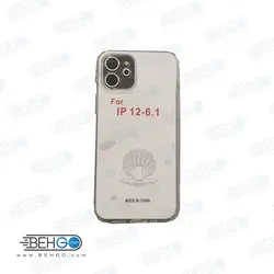 قاب گوشی ایفون 12 گارد ژله ای محافظ قاب گوشی Clear Cover Camera Protection Case for For 6.1 inch Apple Iphone 12