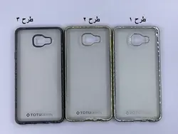 قاب گوشی موبایل سامسونگ SAMSUNG A7 2016 / A710 مدل ژله ای شفاف بامپر رنگی