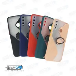قاب گوشی هواوی وای 7 پی کاور Y7P قاب پاپ سوکت دار با محافظ لنز دوربین گوشی Y7 p 2020 مدل حلقه انگشتی نگهدارنده موبایل مناسب New 2021 Case with popsocket for Huawei Y7P 2020