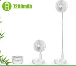 فن رومیزی و ایستاده پنکه خنک کننده فن قابل حمل مسافرتی شارژی بدون سیم جمع شو مدل ZERO P9A