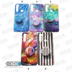 قاب گوشی شیائومی ردمی note 8 کاور Redmi Note 8 دخترانه پاپ سوکت فانتزی مدل رنگین کمان گارد محافظ ردمی نوت 8 مناسب fantasy case with popsocket for Xiaomi Redmi Note 8