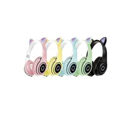 هدفون بلوتوث گربه ای مدل P39M هدفون طرح گوش گربه هدفون بلوتوث Headphone P39M Cat Ear Bluetooth 5.0 Wireless Headset