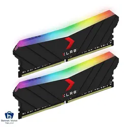 مشخصات، قیمت و خرید رم دسکتاپ پی‌ان‌وای مدل XLR8 RGB 16GB-DDR4-3200MHz-CL16-Dual Channel