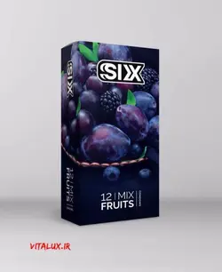 کاندوم میوه ای سیکس Six (چرب و روان) - ویتالوکس