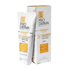 کرم ضد آفتاب پرودرما SPF40 پوست حساس بژ طبیعی حجم 40 میل - ویتالوکس