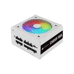 پاور کورسیر CX650F RGB White برنز فول ماژولار 650 وات