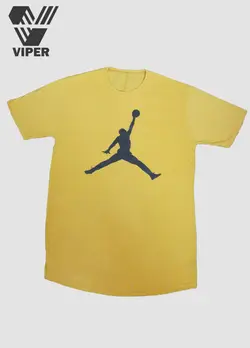 تیشرت مردانه طرح بسکتبال زرد