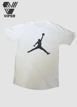 تیشرت مردانه طرح بسکتبال سفید