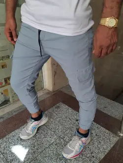 شلوار اسلش بنگال طوسی مدل 6 جیب کلاسیک