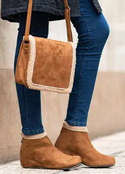 ست کیف و کفش دخترانه ariana عسلی