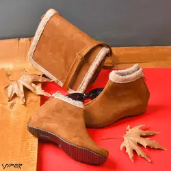 ست کیف و کفش دخترانه ariana عسلی