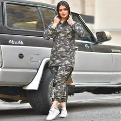 ست سويشرت شلوار چیريكی دخترانه مدل Afsane