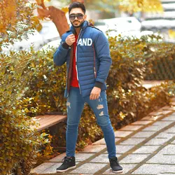 کاپشن مردانه Holland رنگ سورمه ای
