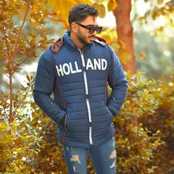 کاپشن مردانه Holland رنگ سورمه ای
