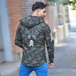 هودی مردانه کلاه دار بِرِین(ارتشی)