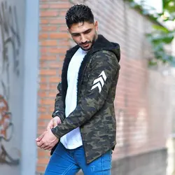 هودی مردانه کلاه دار بِرِین(ارتشی)