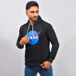 سويشرت كلاهدار مردانه مدل ناسا