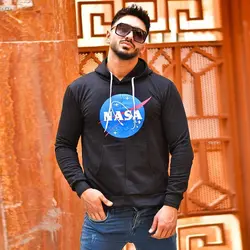 سويشرت كلاهدار مردانه مدل ناسا