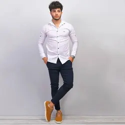 شلوار مردانه سورمه ای مدل پارسا