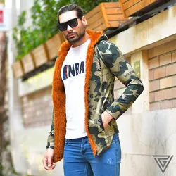 هودی مردانه مدل Martik سبز چریکی