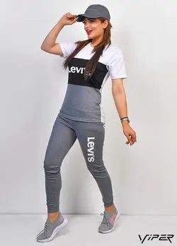 ست تیشرت و شلوار دخترانه مدل Levis (خوش رنگ و جذاب)